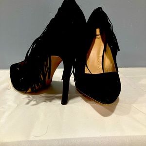 Elegant suede heels, size 10